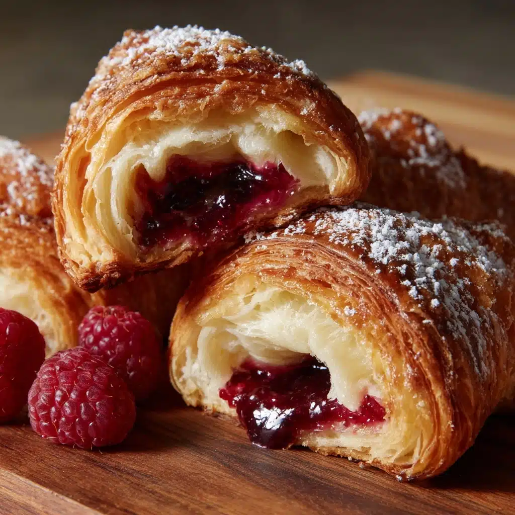 Almond Crescents with Raspberry Jam Recipe - Recipe Image