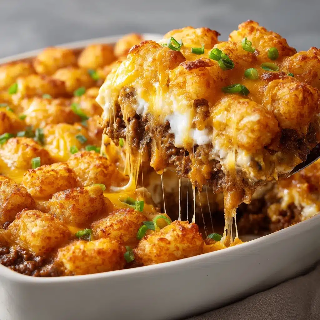 Tater Tot Casserole with Ground Beef Recipe - Recipe Image