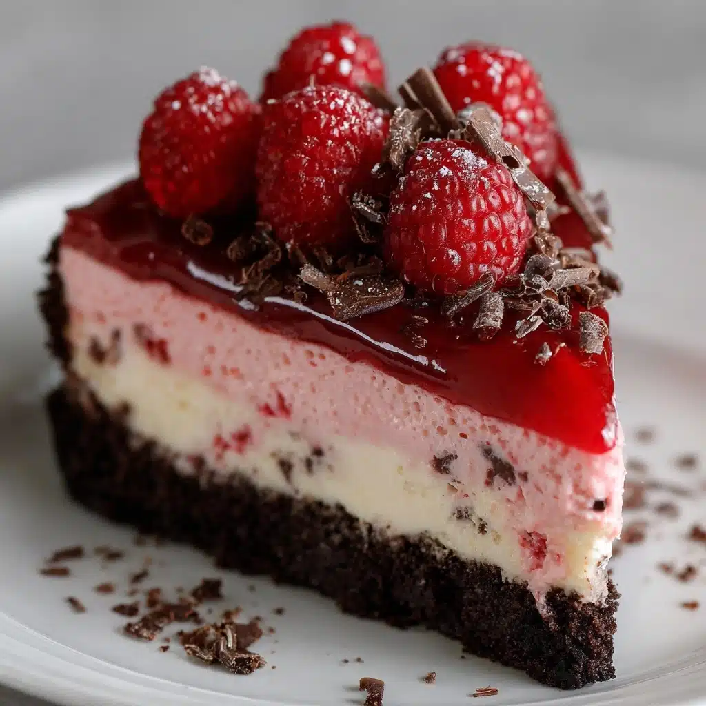 Dark Chocolate Raspberry Cheesecake Recipe - Recipe Image