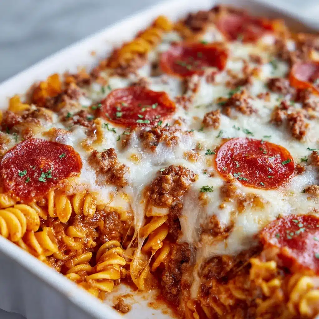 Pizza Pasta Casserole Recipe - Recipe Image