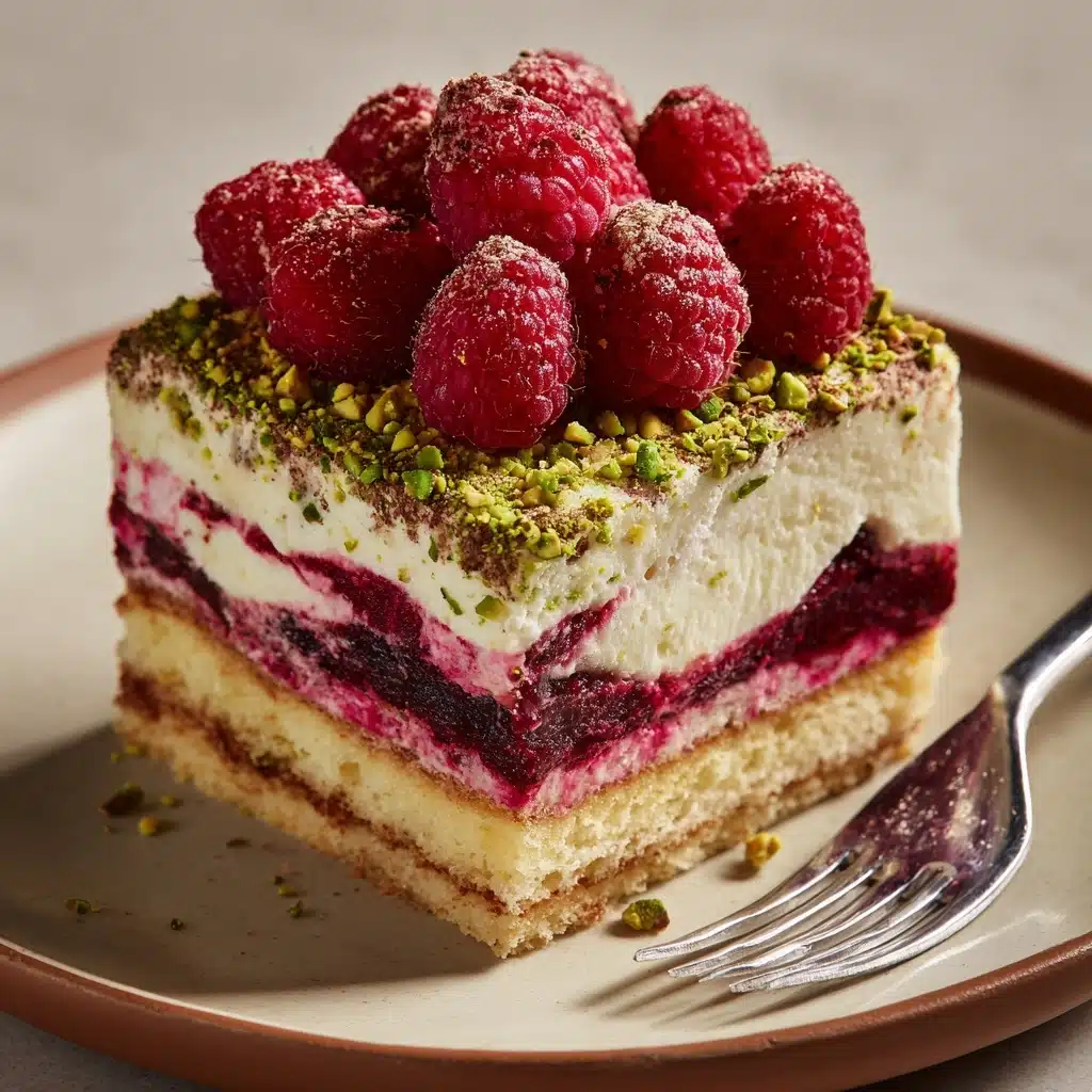 White Chocolate Raspberry Pistachio Tiramisu Recipe - Recipe Image