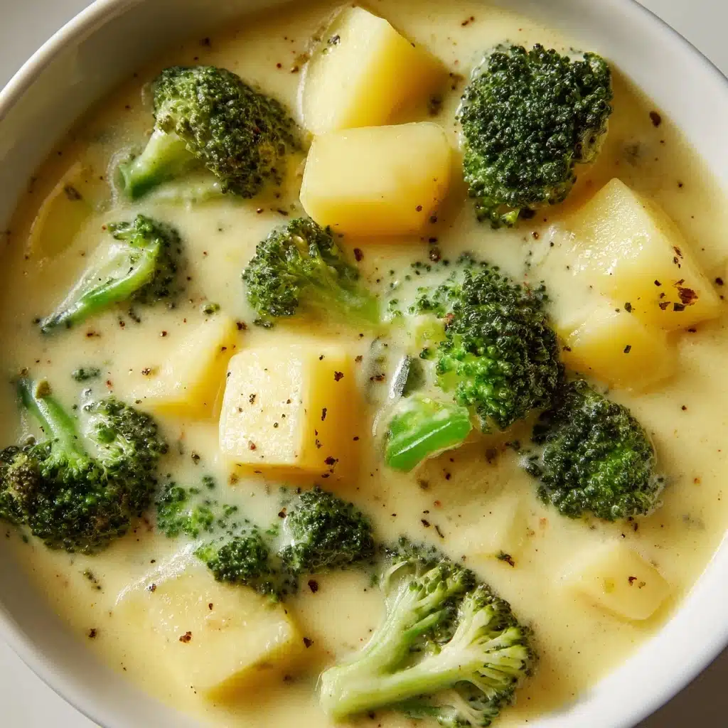 Crockpot Potato Broccoli Cheddar Soup Recipe - Recipe Image
