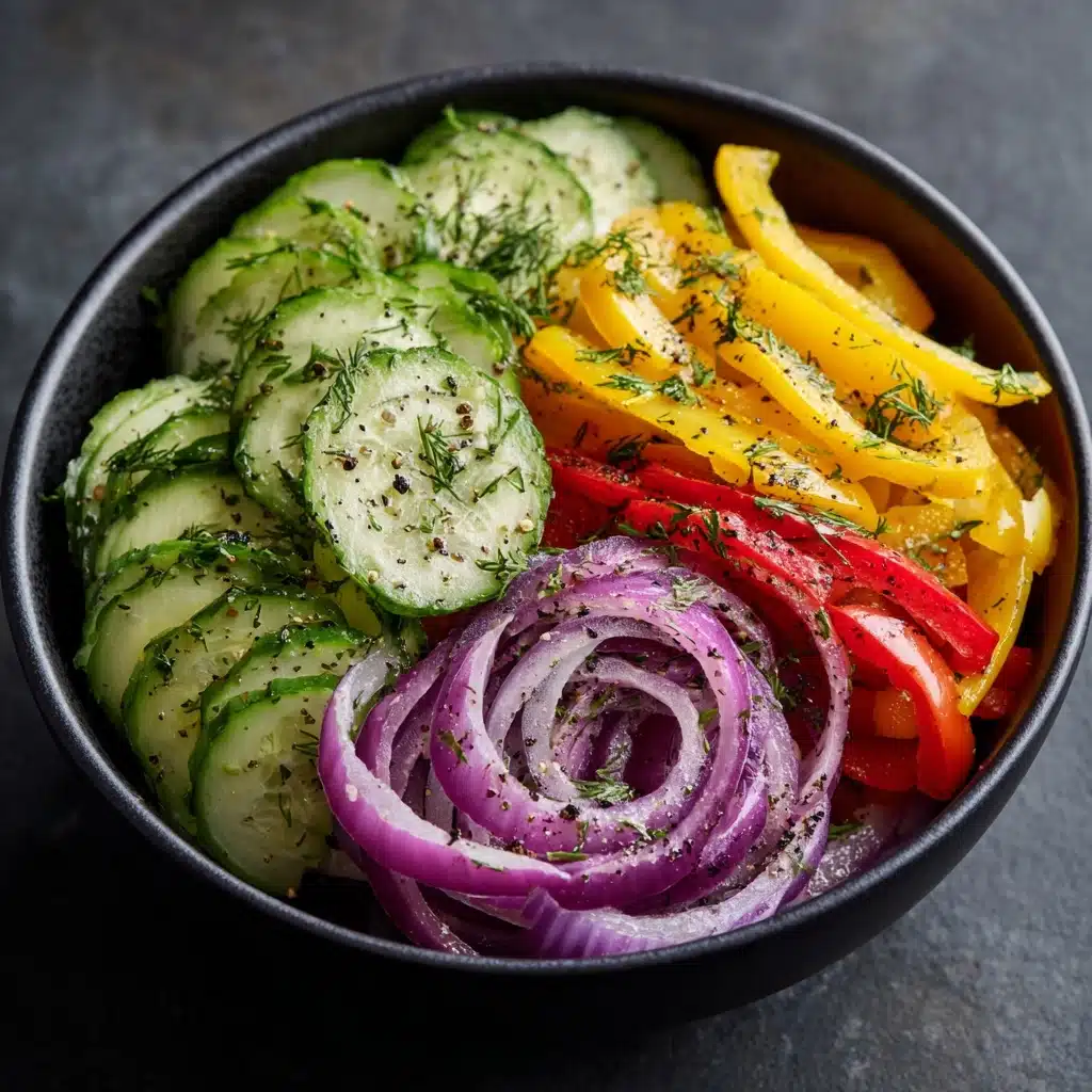 Cucumber Sweet Pepper Salad Recipe - Recipe Image