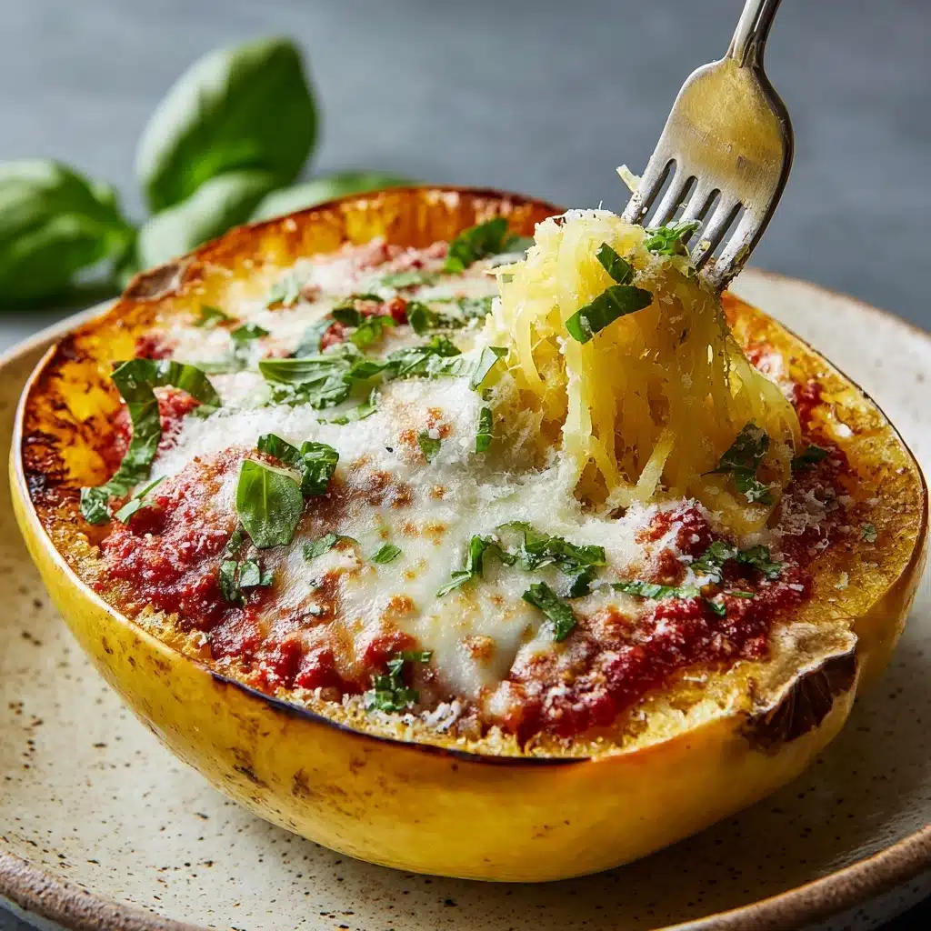 Chicken Parmesan Stuffed Spaghetti Squash Recipe - Recipe Image