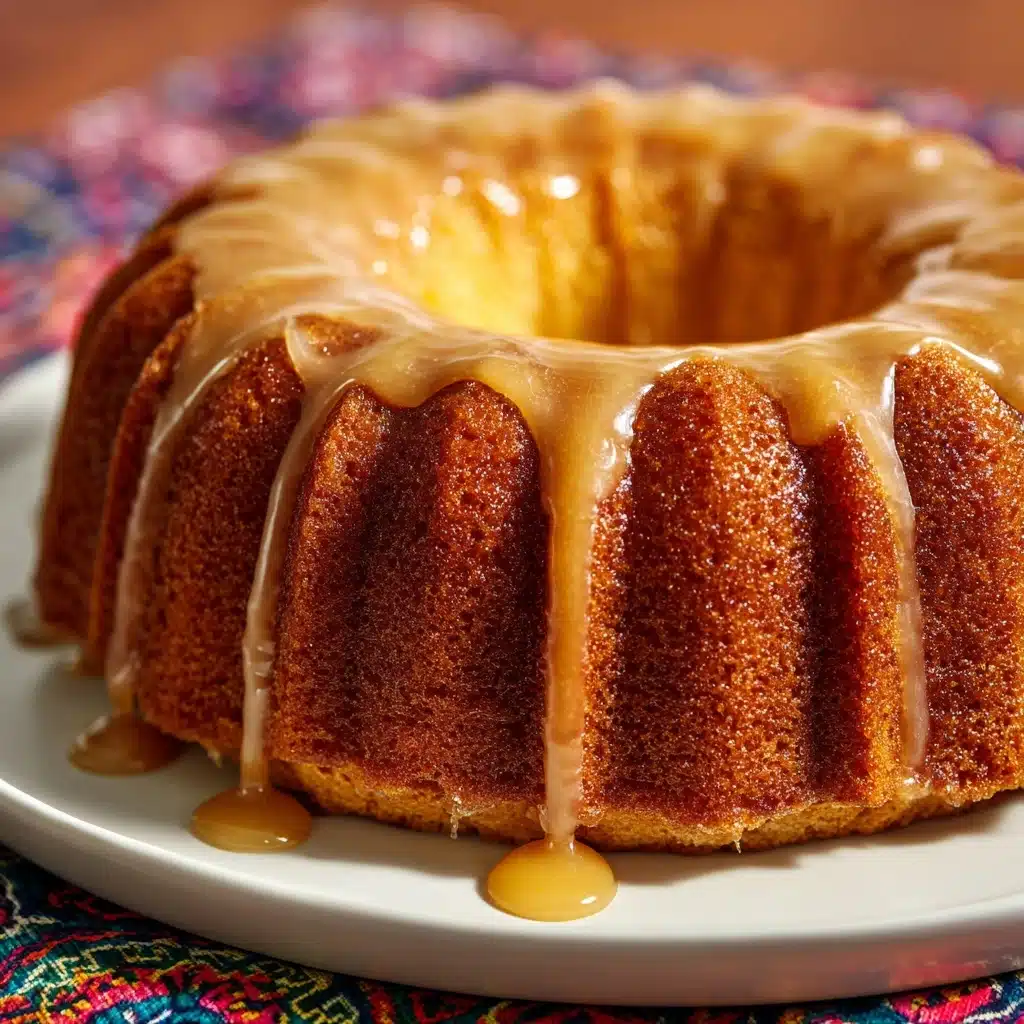 Peach Cobbler Pound Cake Recipe - Recipe Image