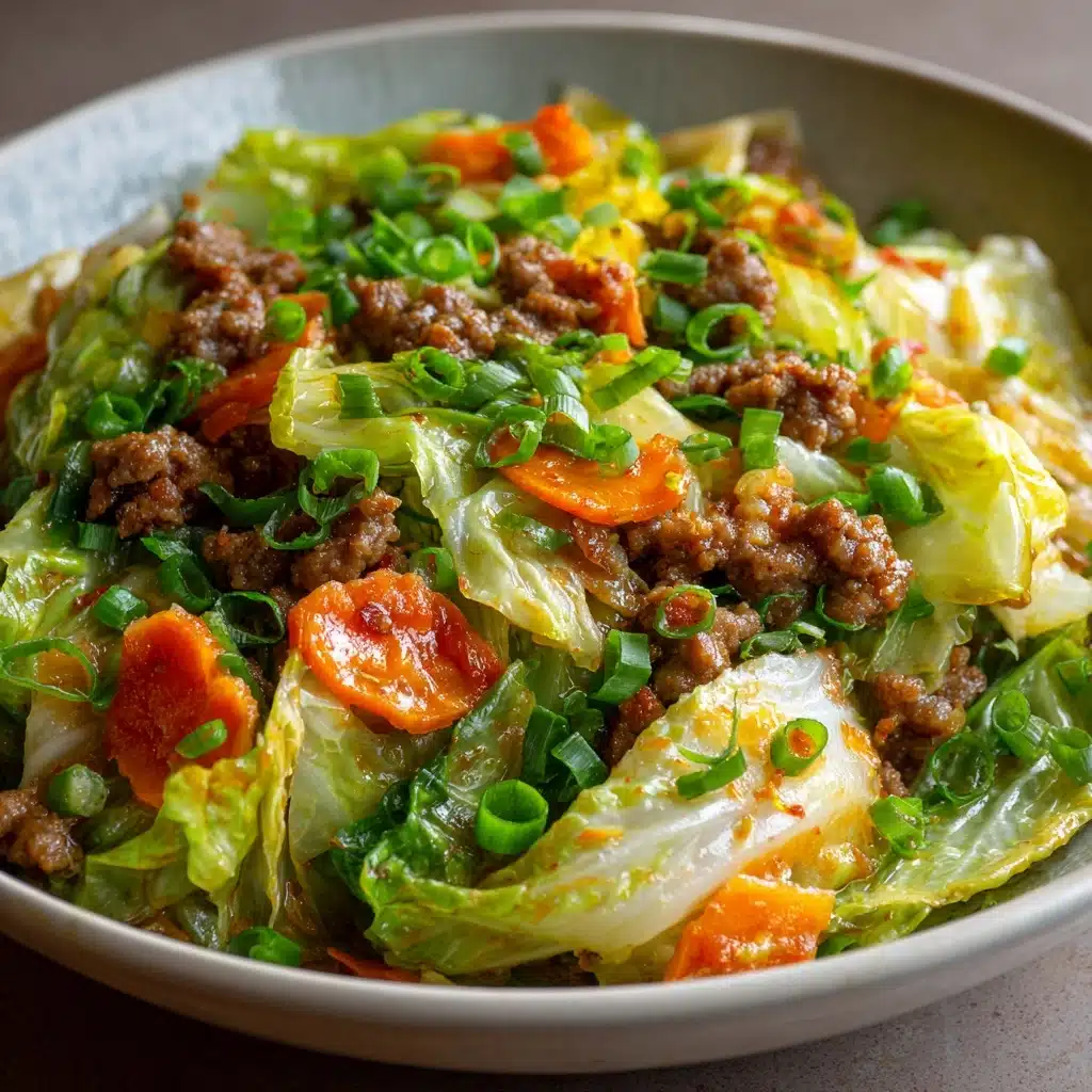 Chinese Ground Beef & Cabbage Stir Fry Recipe - Recipe Image