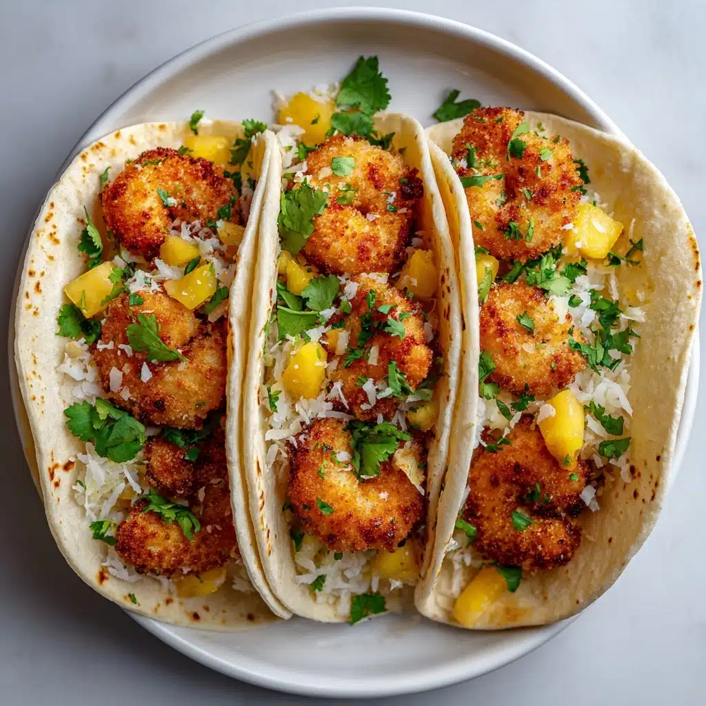 Coconut Shrimp Tacos with Habanero Lime Butter Recipe - Recipe Image