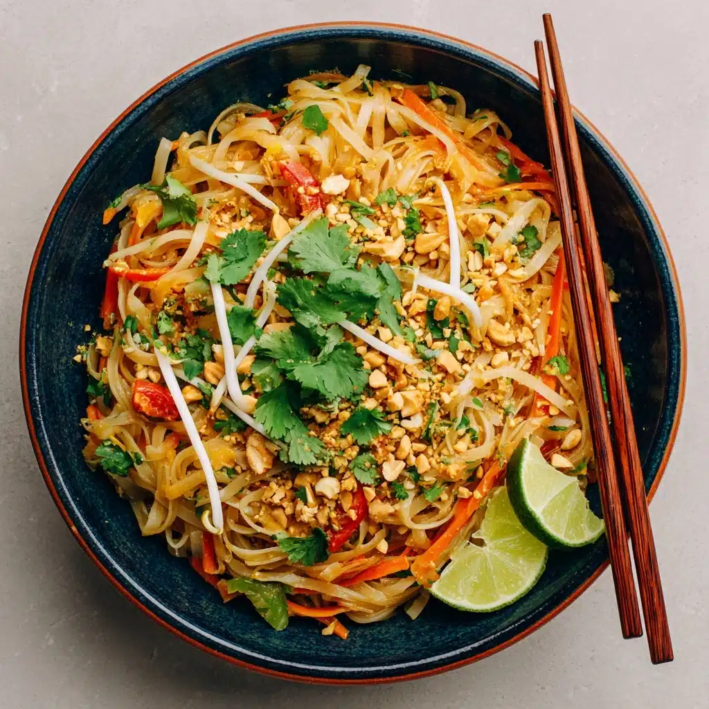 Vegetable Pad Thai with Rice Noodles Recipe - Recipe Image