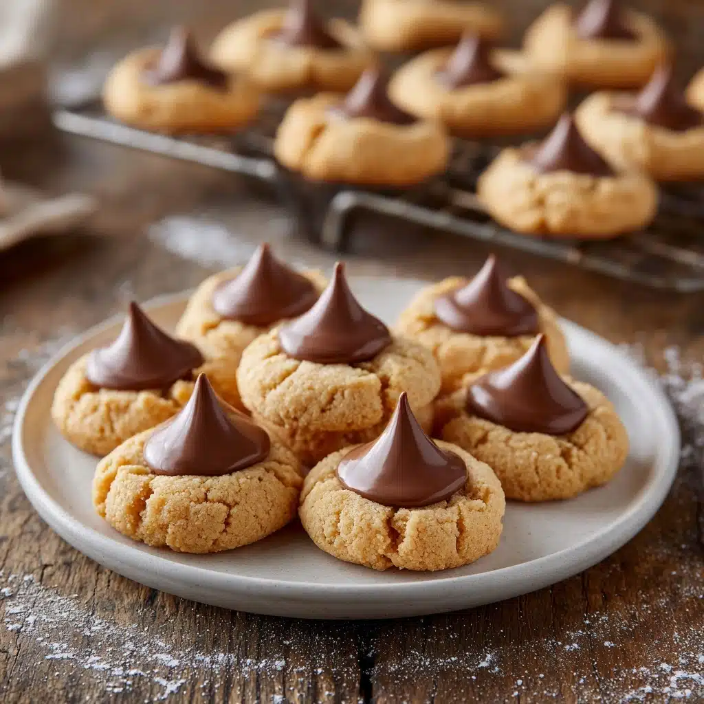 Homemade Peanut Butter Kiss Cookies Recipe - Recipe Image