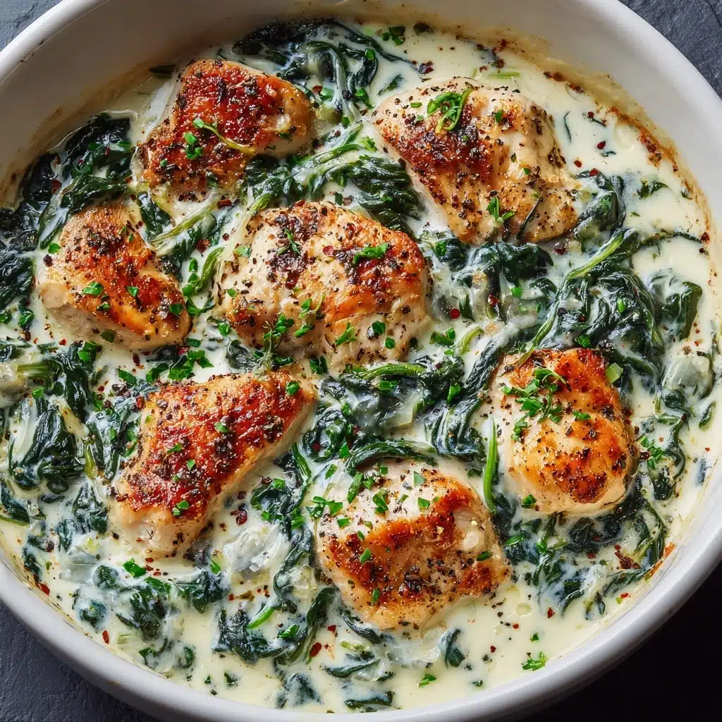 Creamy Chicken and Spinach Casserole Recipe - Recipe Image