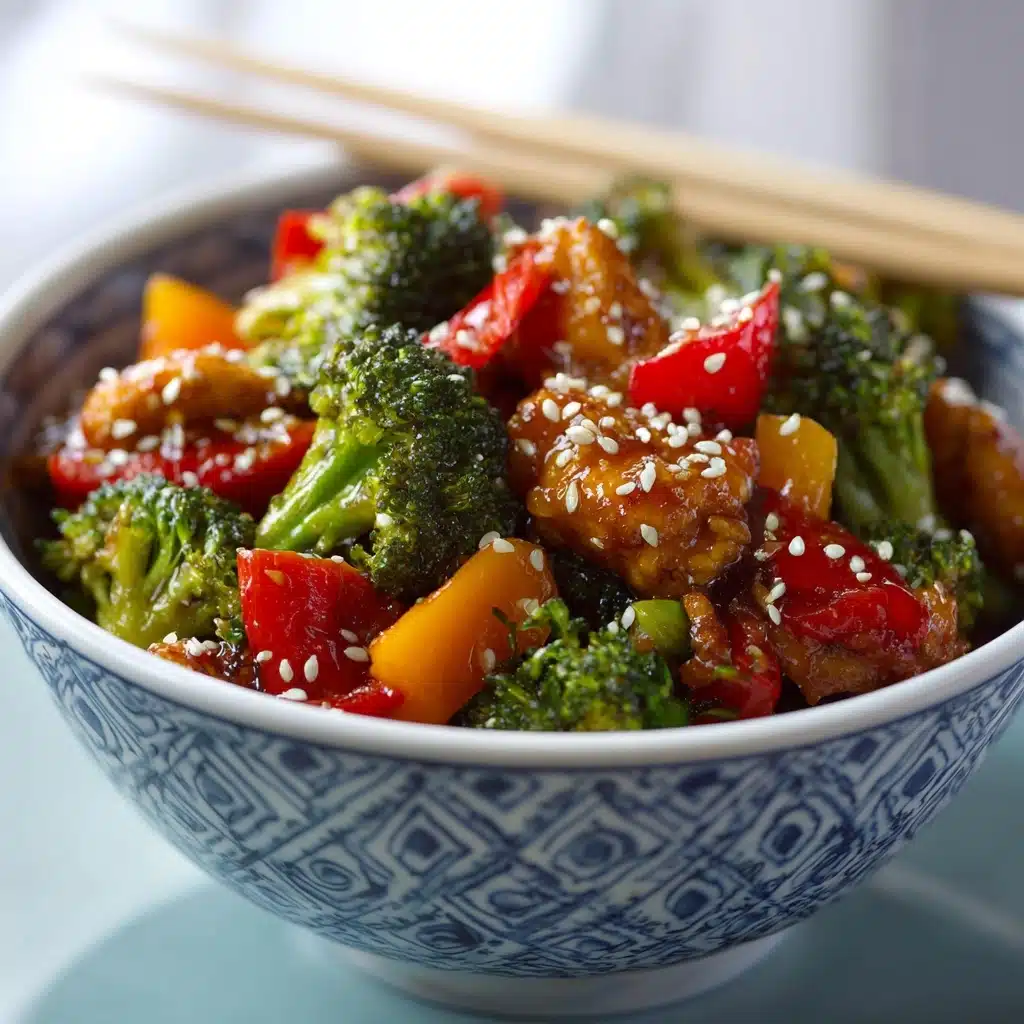 Chicken Stir Fry with Vegetables and Honey Soy Sauce Recipe - Recipe Image