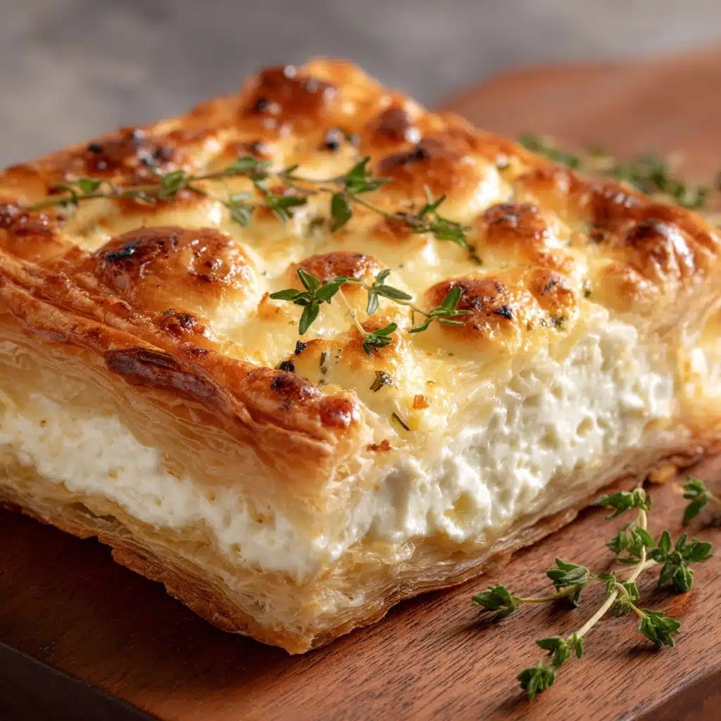 Baked Gruyère in Pastry with Rosemary and Garlic Recipe - Recipe Image