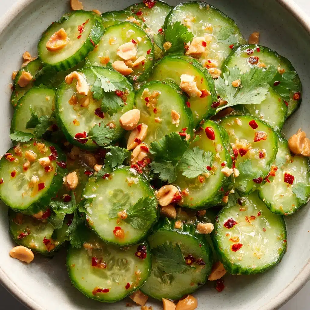 Peanut & Chili Oil Cucumber Salad Recipe - Recipe Image