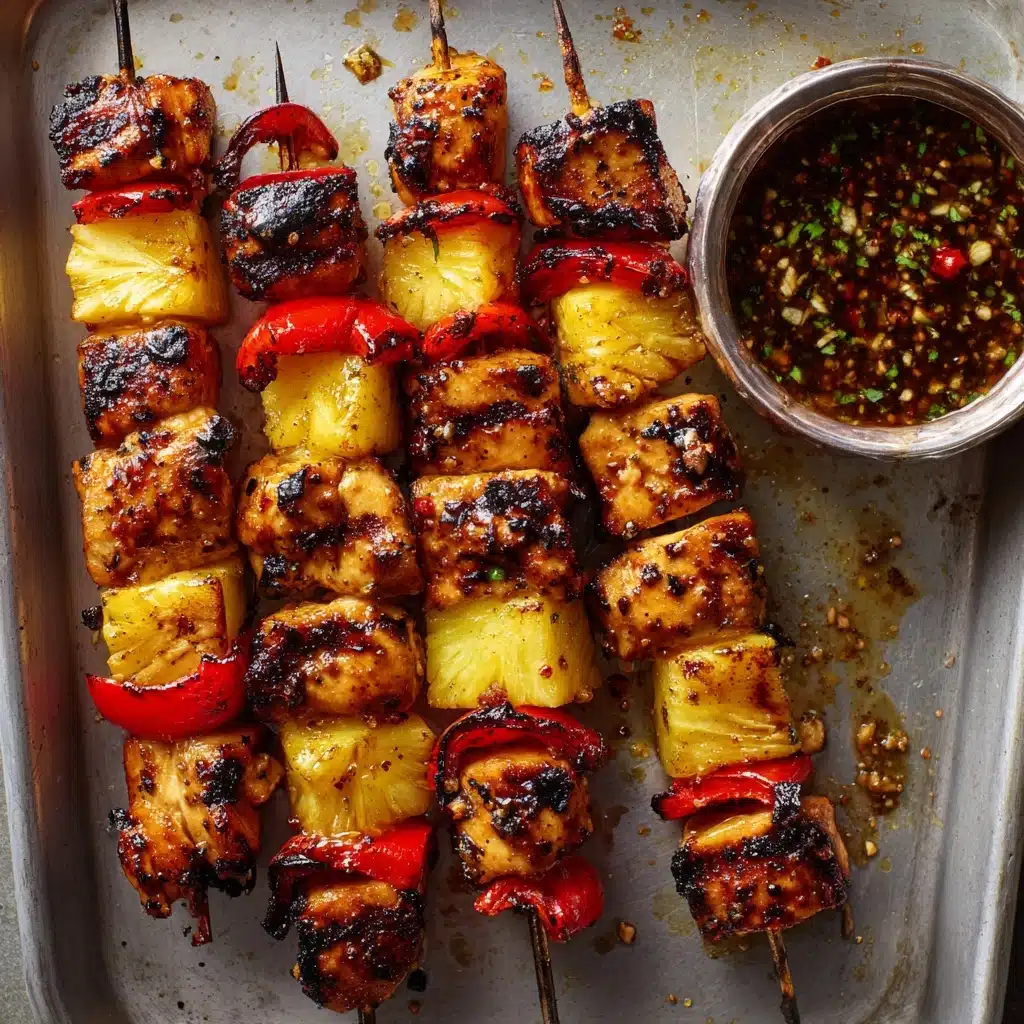 BBQ Pineapple Chicken Kabobs Recipe - Recipe Image