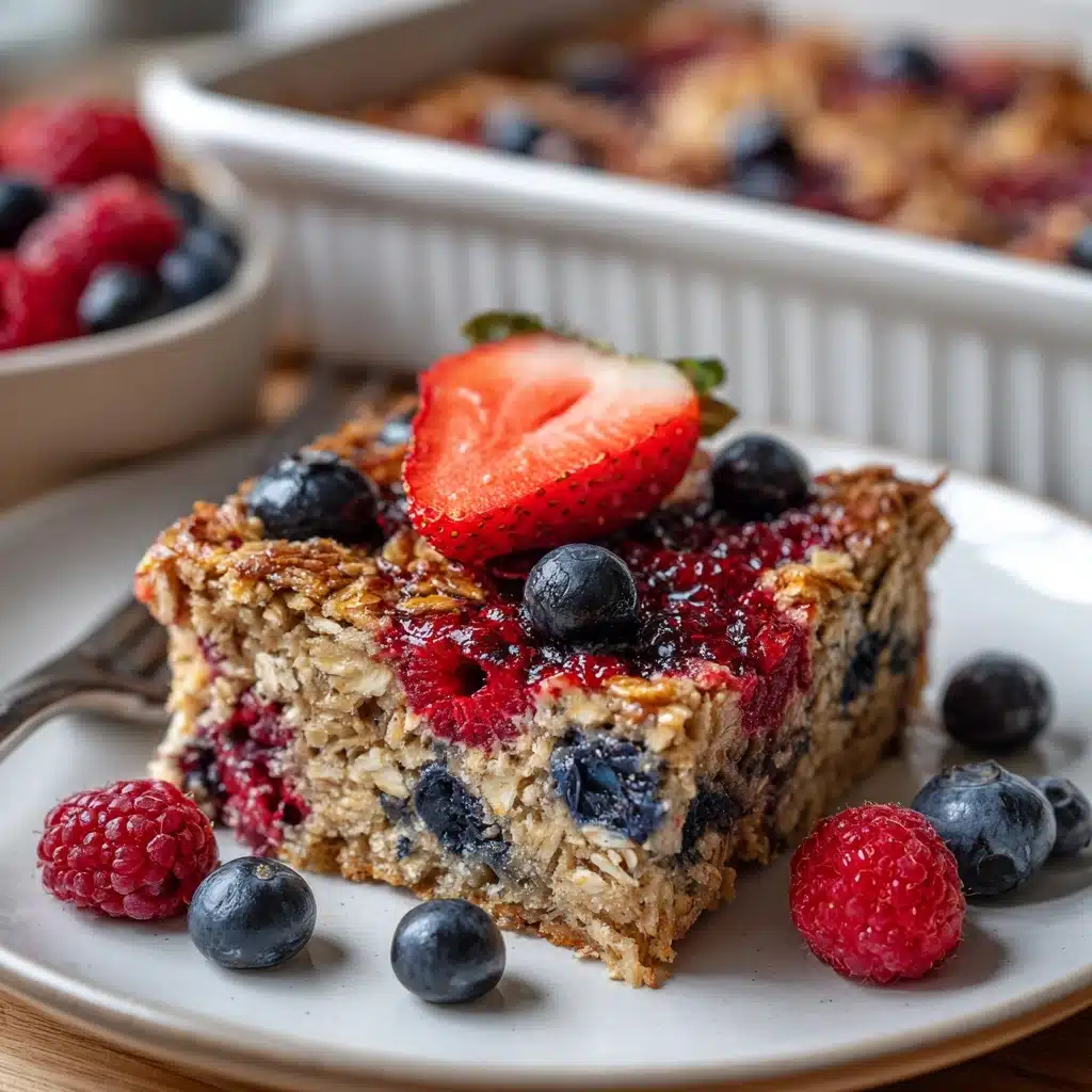 Mixed Berry Baked Oatmeal Recipe - Recipe Image