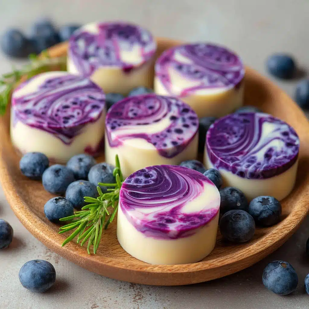 Blueberry Swirl Yogurt Bites Recipe - Recipe Image