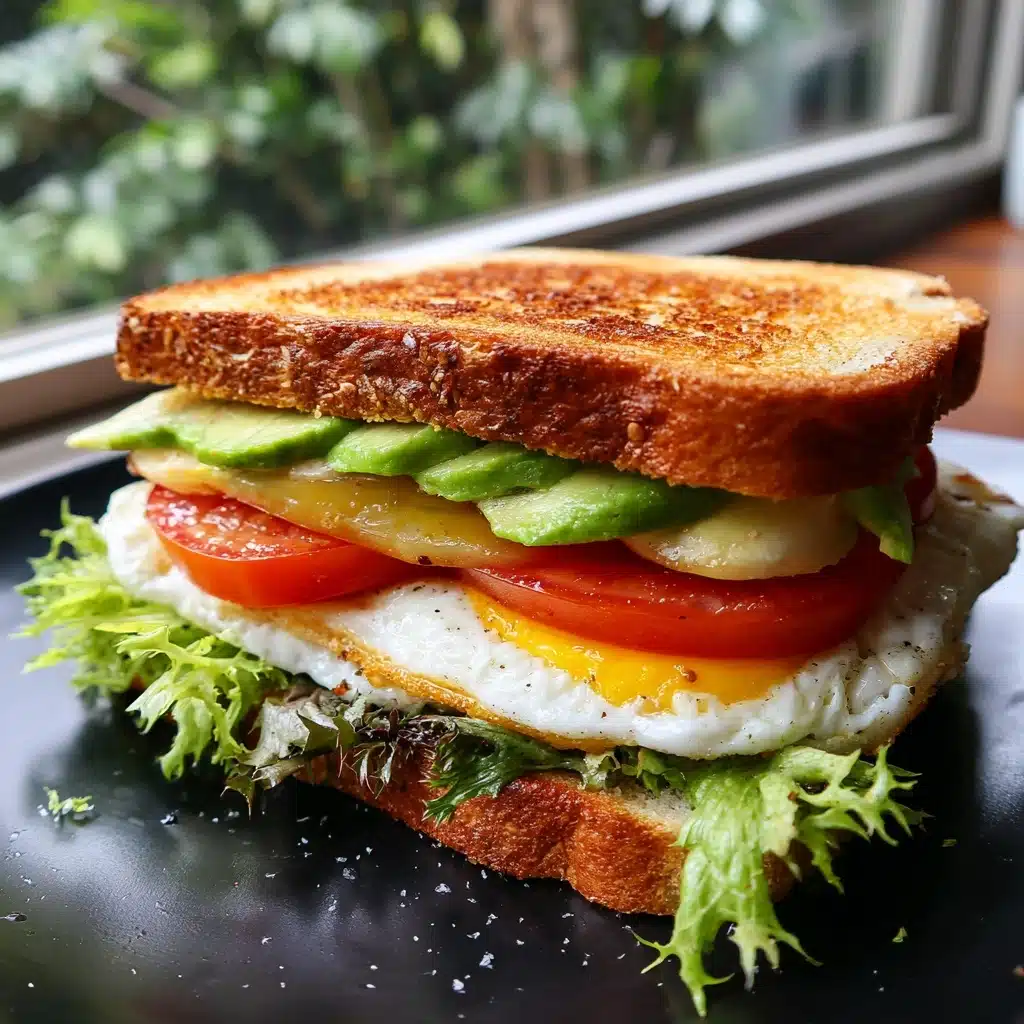 Easy Vegetarian Breakfast Egg Sandwich: A Quick and Delicious Morning Treat Recipe - Recipe Image