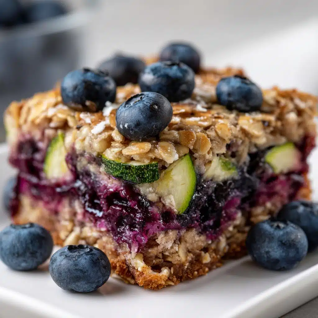 Zucchini Blueberry Baked Oatmeal Recipe - Recipe Image