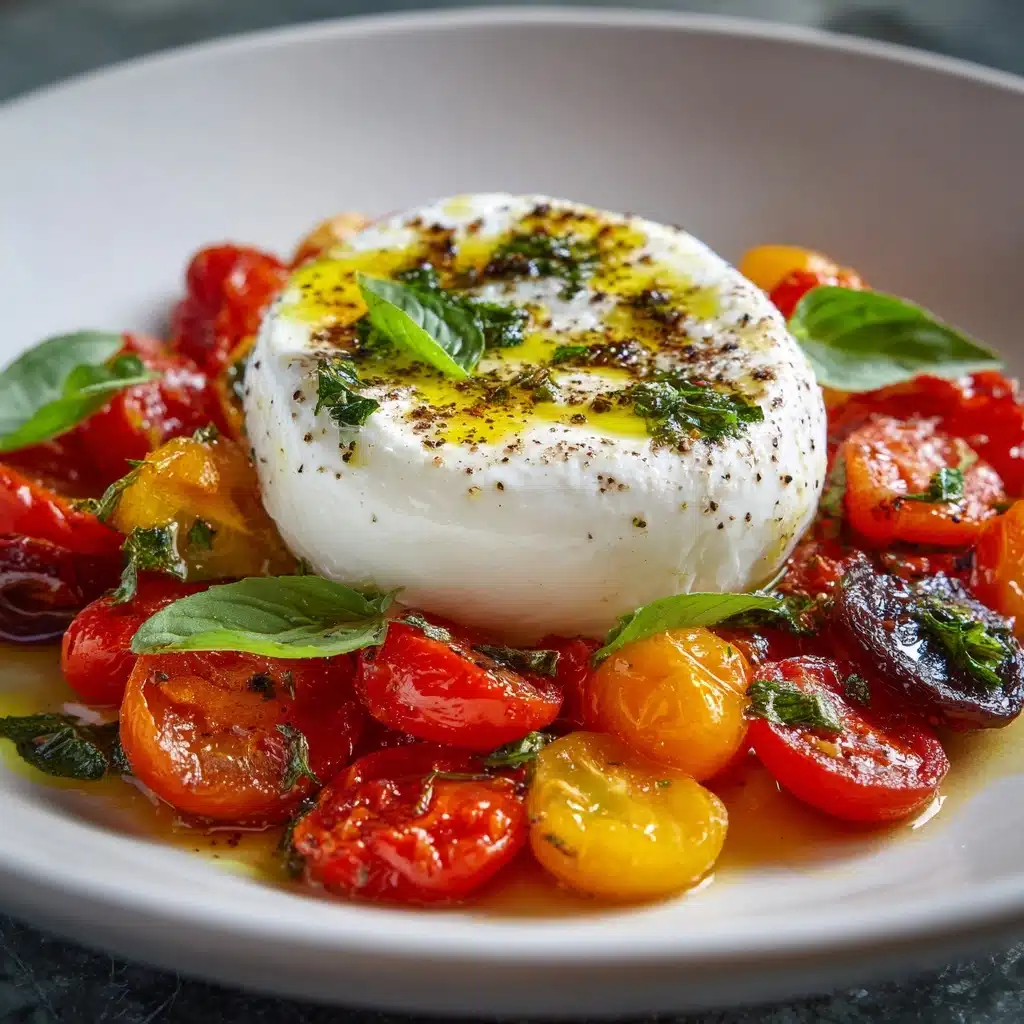 Burrata & Oven Roasted Tomato Salad Recipe - Recipe Image