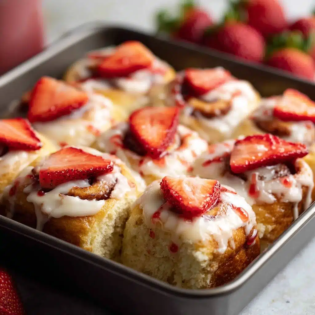 Strawberry Cheesecake Cinnabon Rolls Recipe - Recipe Image