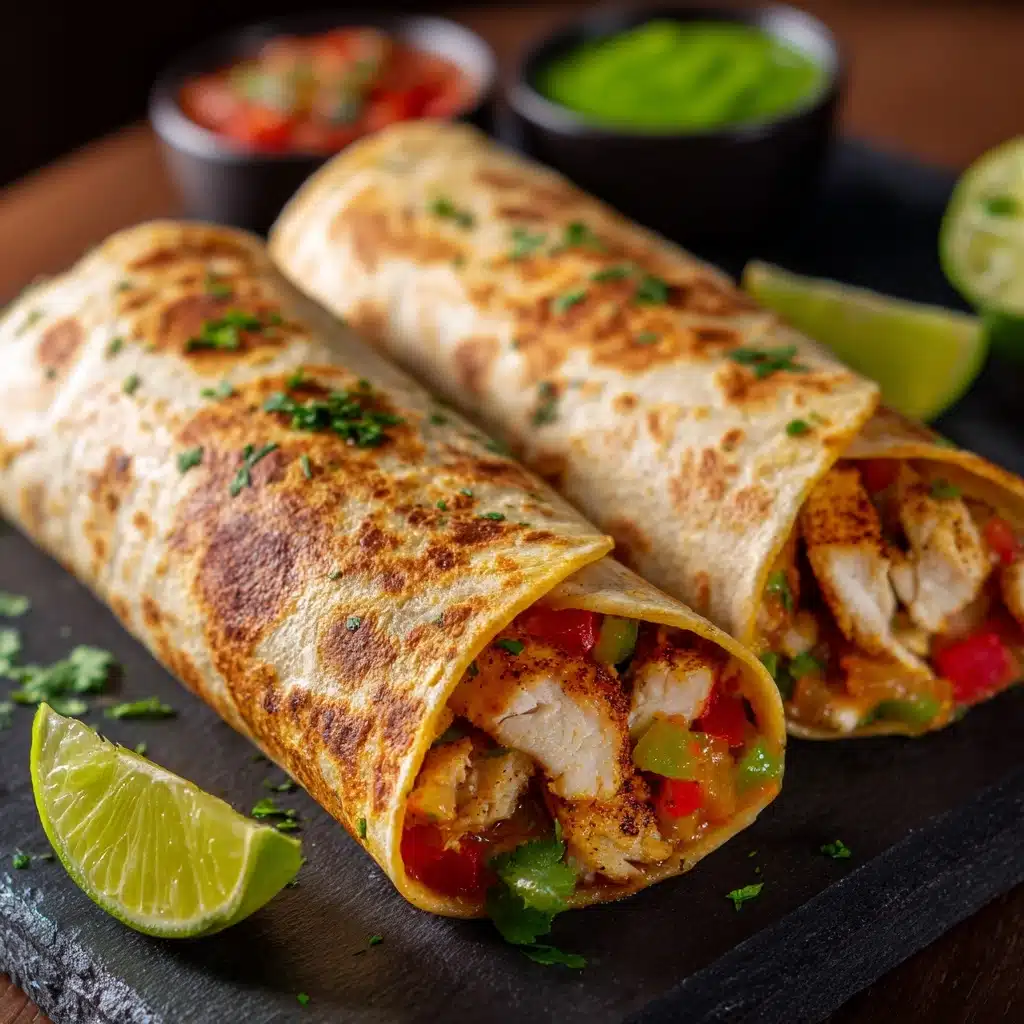 Baked Chicken Chimichangas Recipe - Recipe Image
