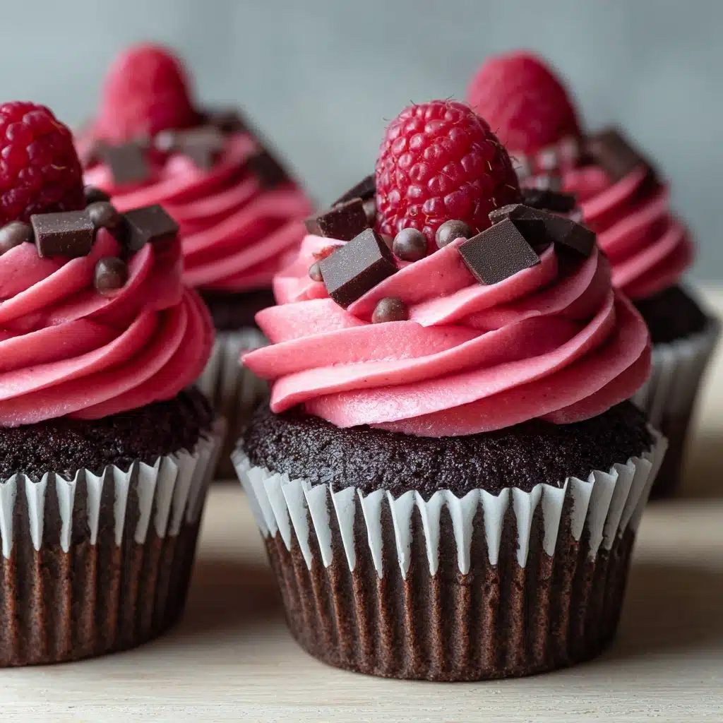 Chocolate Raspberry Cupcakes Recipe - Recipe Image