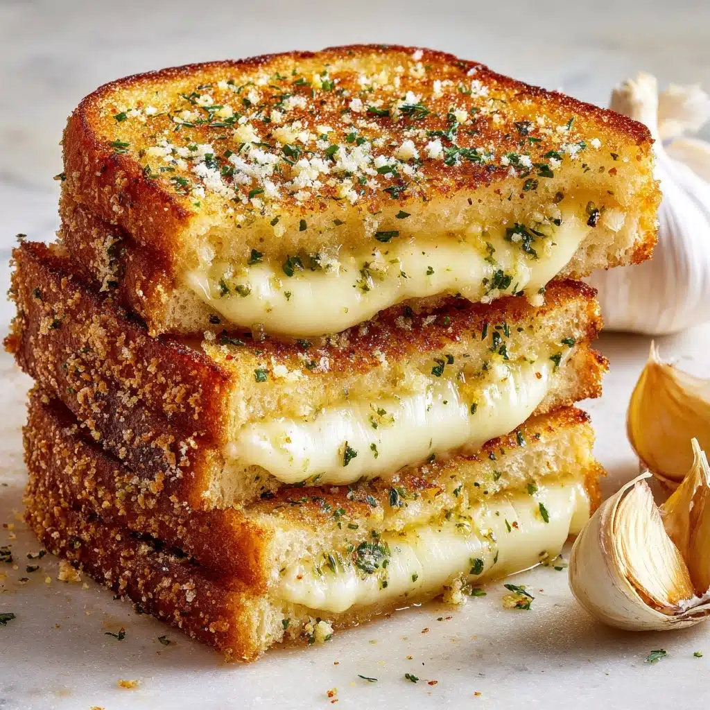 Garlic Bread Grilled Cheese Recipe That’ll Blow Your Mind Recipe - Recipe Image