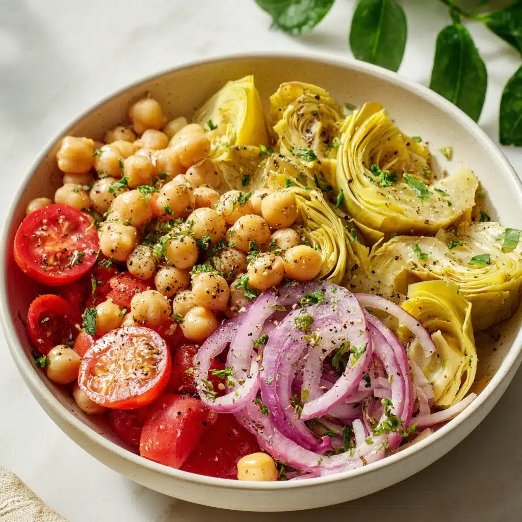 Tuscan Artichoke Tomato Salad Recipe - Recipe Image