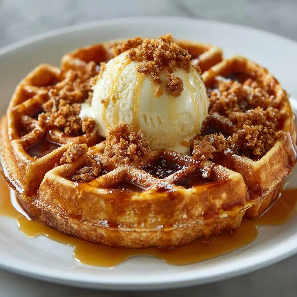 Spiced Pumpkin Waffles with Brown Butter Maple Syrup Recipe - Recipe Image