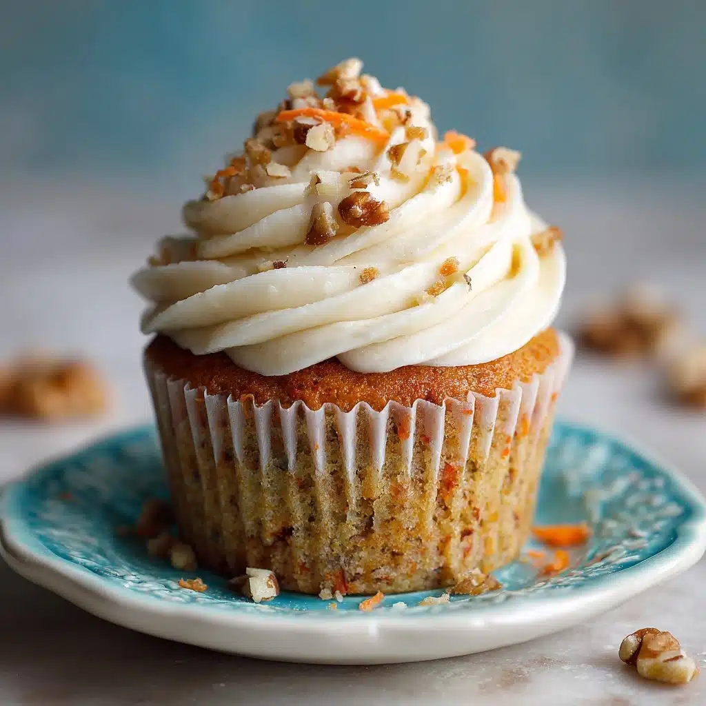 Carrot Cake Cupcakes with Cream Cheese Frosting Recipe - Recipe Image