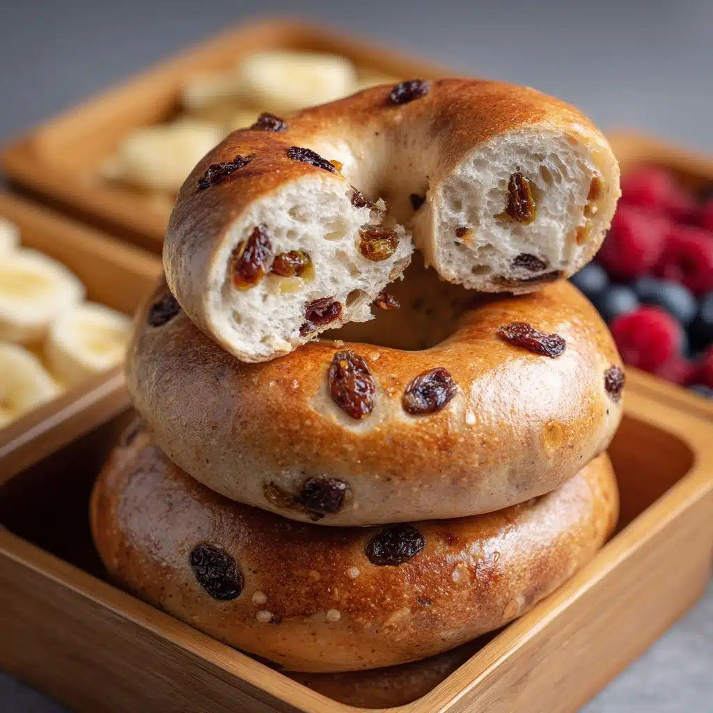 Cinnamon and Raisin Bagels Recipe - Recipe Image