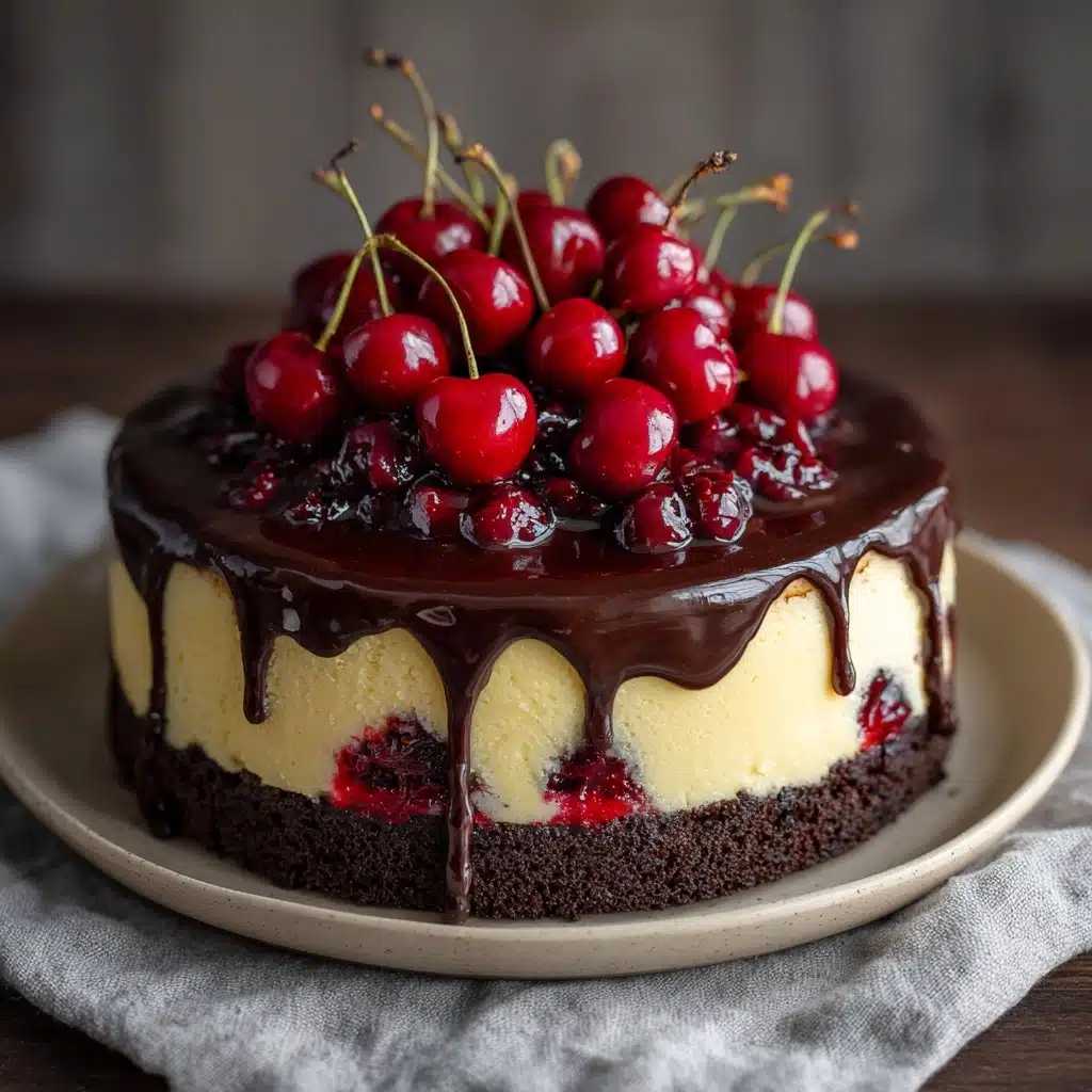 Chocolate Cherry Cheesecake Recipe - Recipe Image