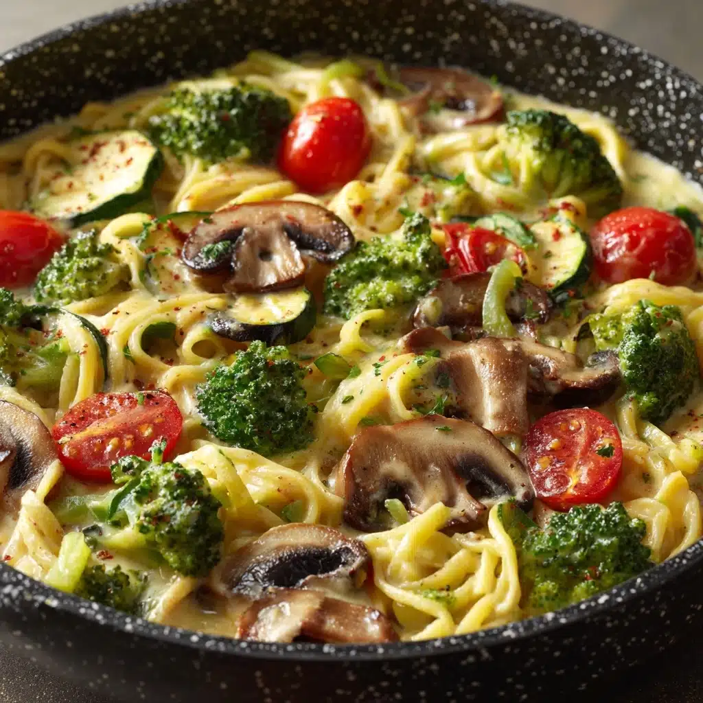 Creamy Veggie Pasta Recipe - Recipe Image
