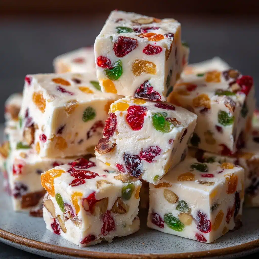 Easy Christmas Gumdrop Nougat Candy Recipe - Recipe Image