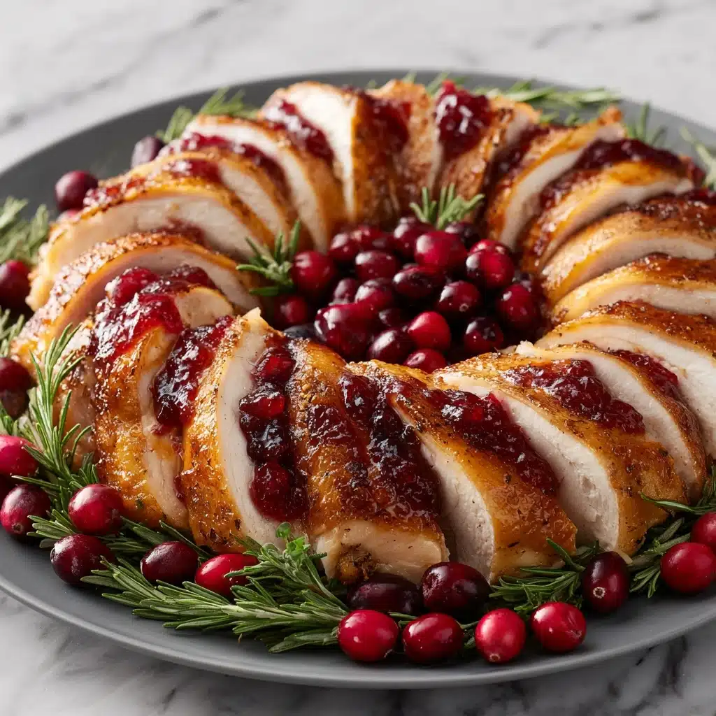 Turkey and Cranberry Wreath Recipe - Recipe Image