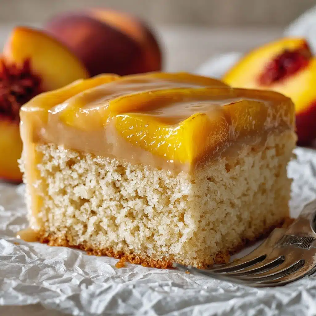 Brown Sugar Peach Cake Recipe - Recipe Image