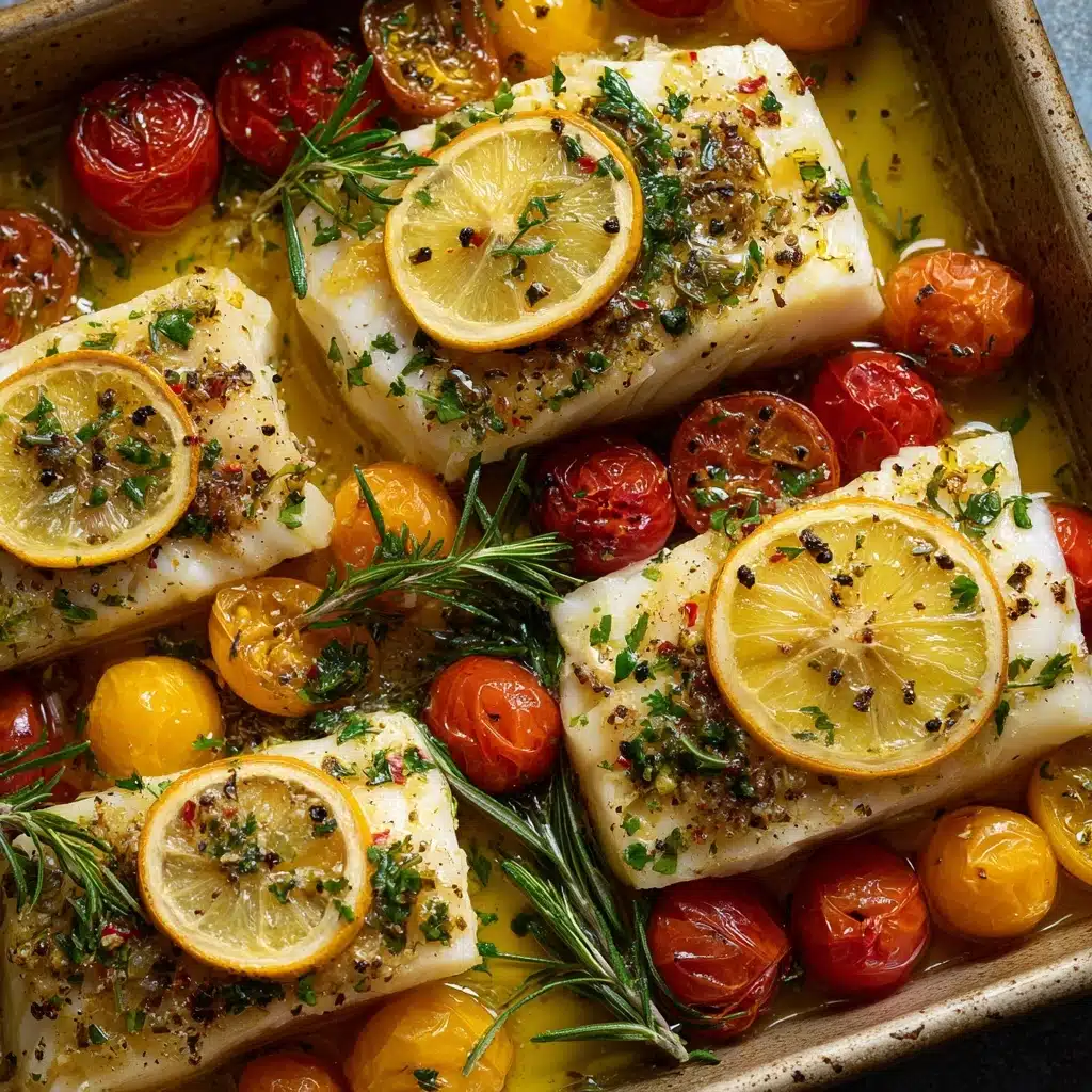 Easy Mediterranean Baked Fish Recipe - Recipe Image