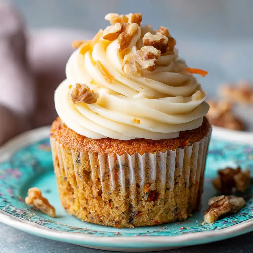 Carrot Cake Cupcakes with Cream Cheese Frosting Recipe
