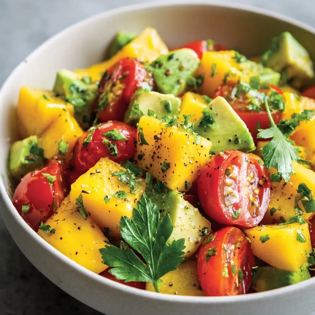 Mango, Avocado, and Tomato Salad with a Citrusy Twist Recipe - Recipe Image