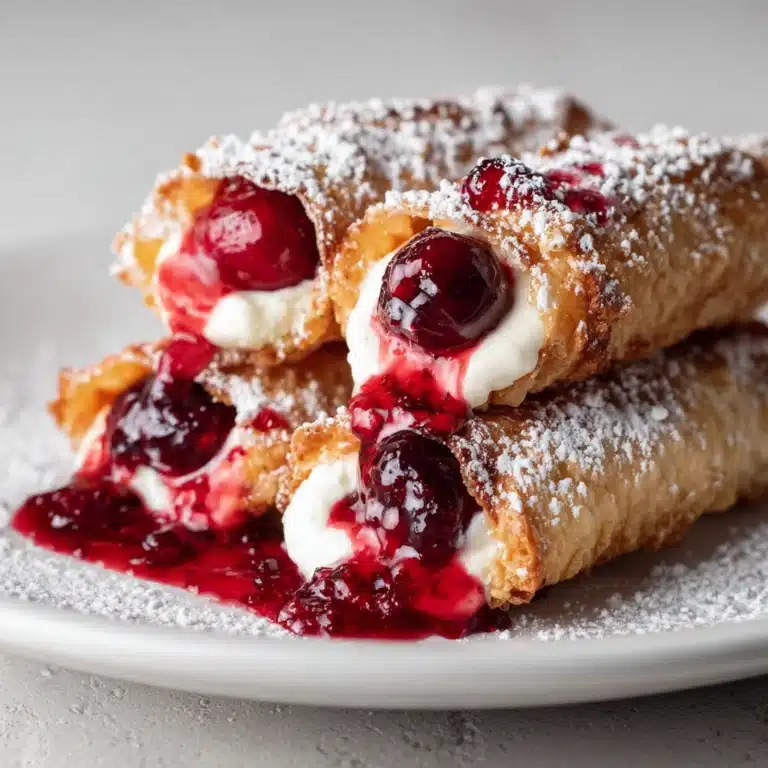 Cherry Cream Cheese Egg Rolls Recipe