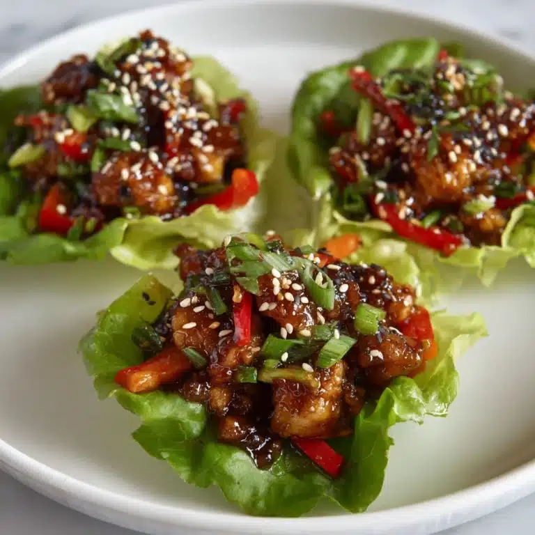 Teriyaki Chicken Lettuce Wraps Recipe