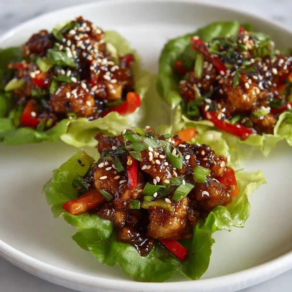 Teriyaki Chicken Lettuce Wraps Recipe - Recipe Image