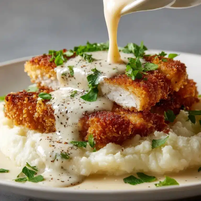 Parmesan Crusted Chicken with Creamy Garlic Sauce Recipe