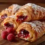 Almond Crescents with Raspberry Jam Recipe