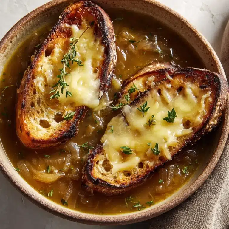 French Onion Short Rib Soup with Gruyère Toast Recipe