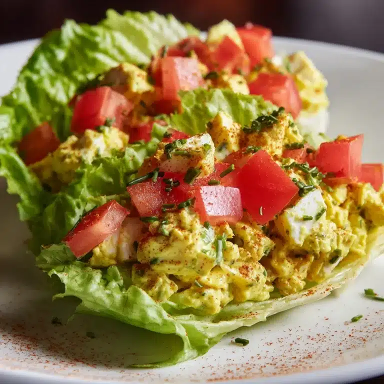 BLT Egg Salad Lettuce Wraps Recipe