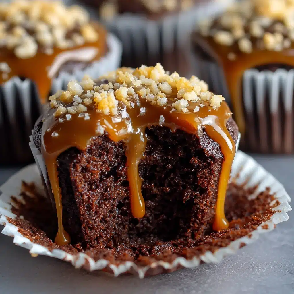 Irresistible Salted Caramel Lava Cupcakes Recipe - Recipe Image