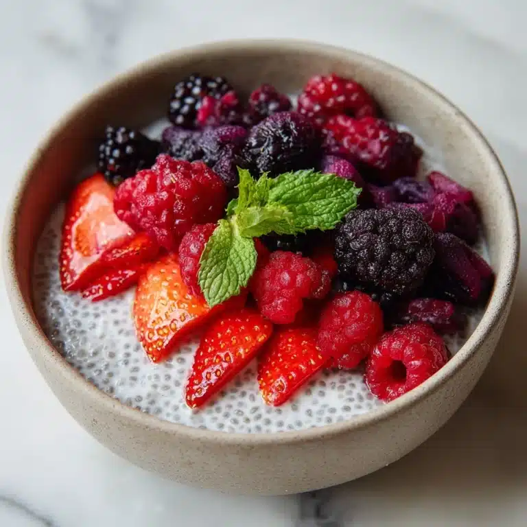 Chia Seed Pudding with Coconut Milk and Berries Recipe