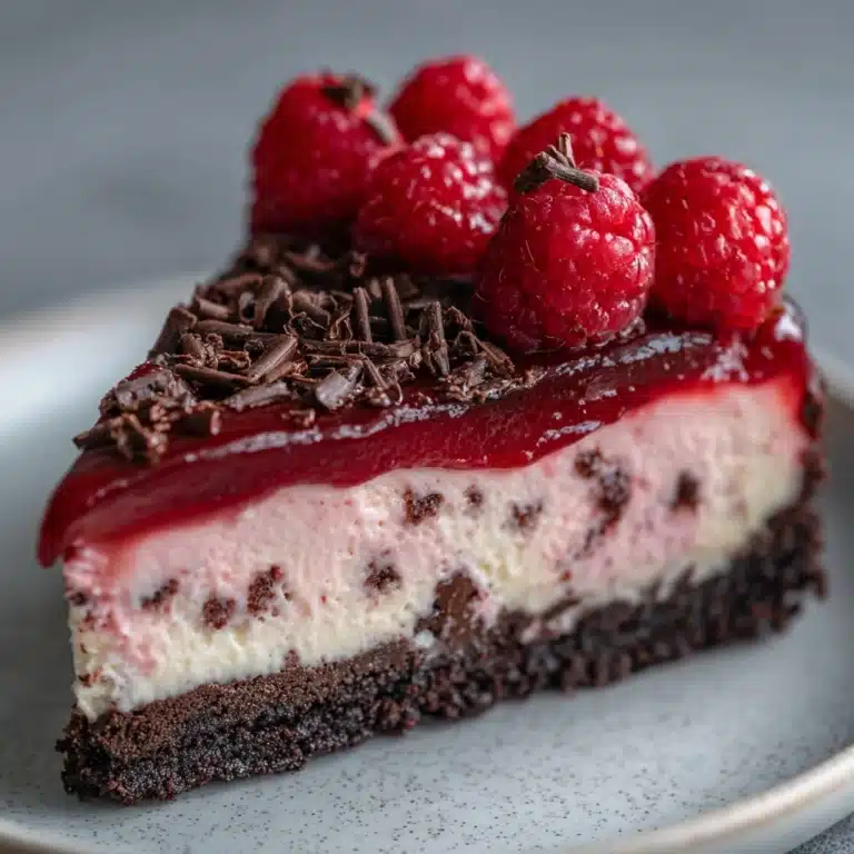 Dark Chocolate Raspberry Cheesecake Recipe