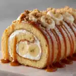 Caramel Banana Cake Roll Recipe